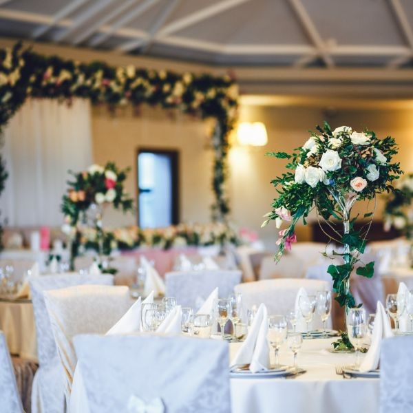 mesa de flores comunion