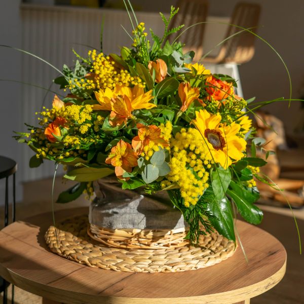 Alstromelia con girasoles