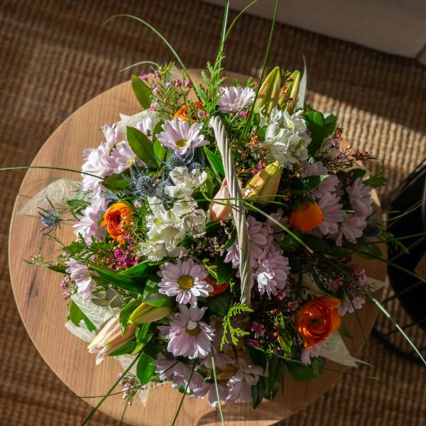 Cestas de flores de invierno