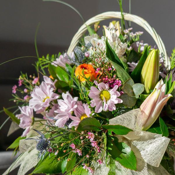 cestas de flores febrero