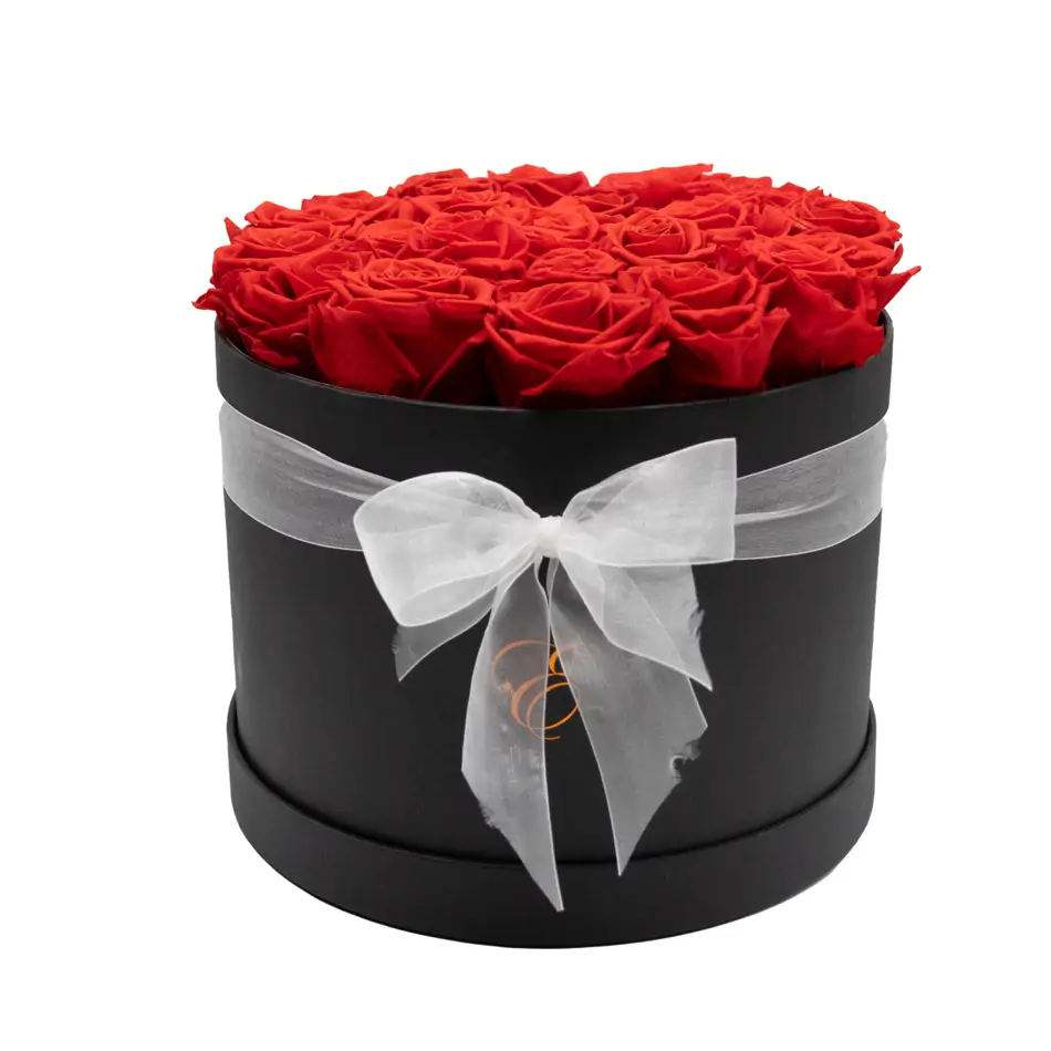 Caja de 24 rosas preservadas