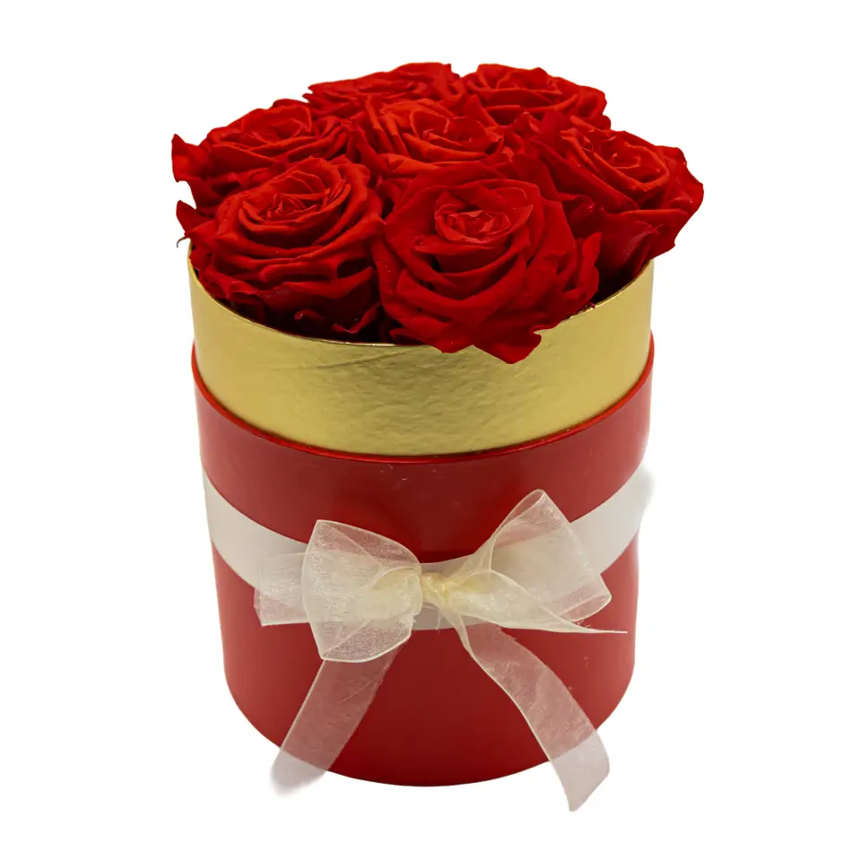 Capsa de roses preservada petita