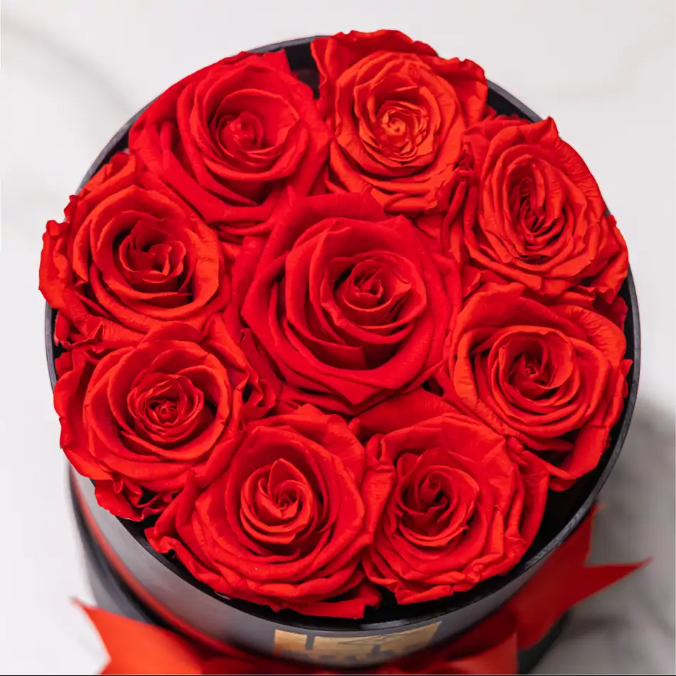 Caja de Rosas Preservadas - Lulu Rose Regalo Elegante