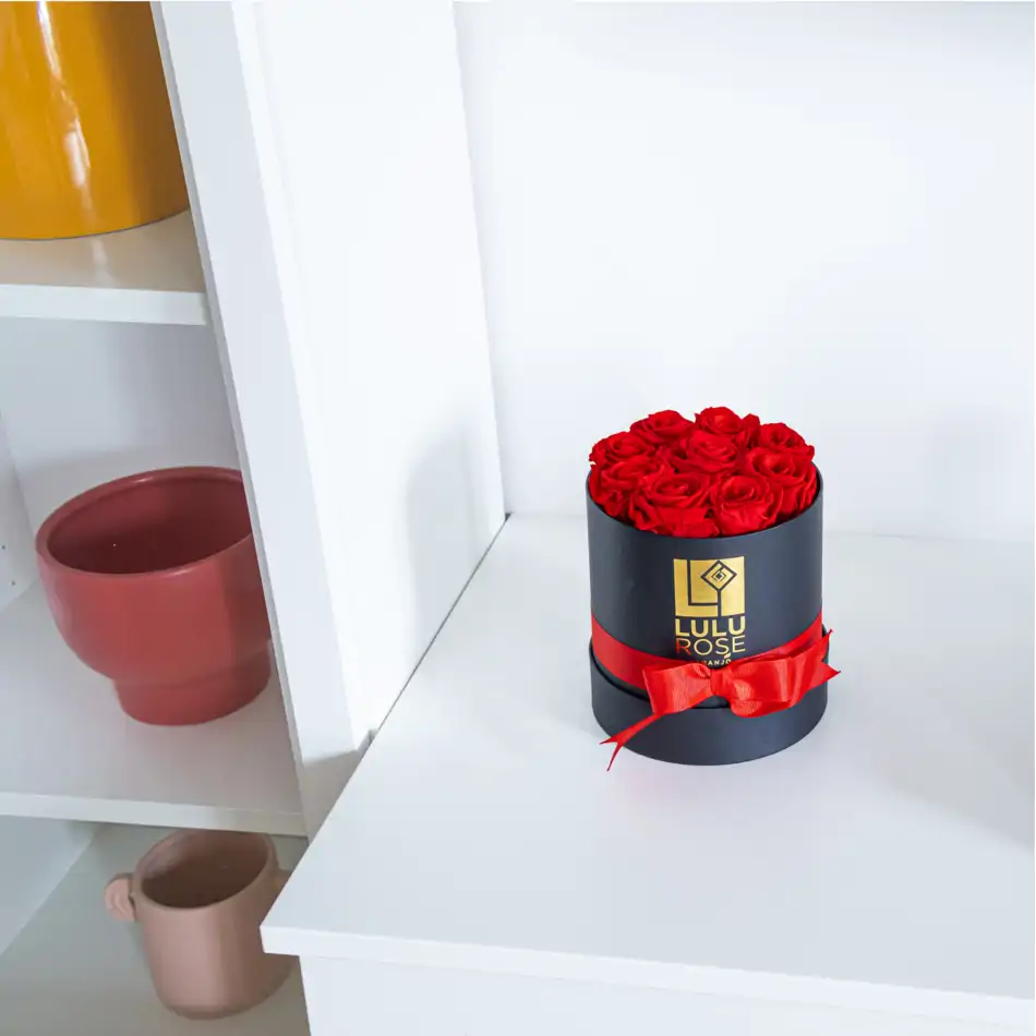Caja de Rosas Preservadas - Lulu Rose Regalo Elegante