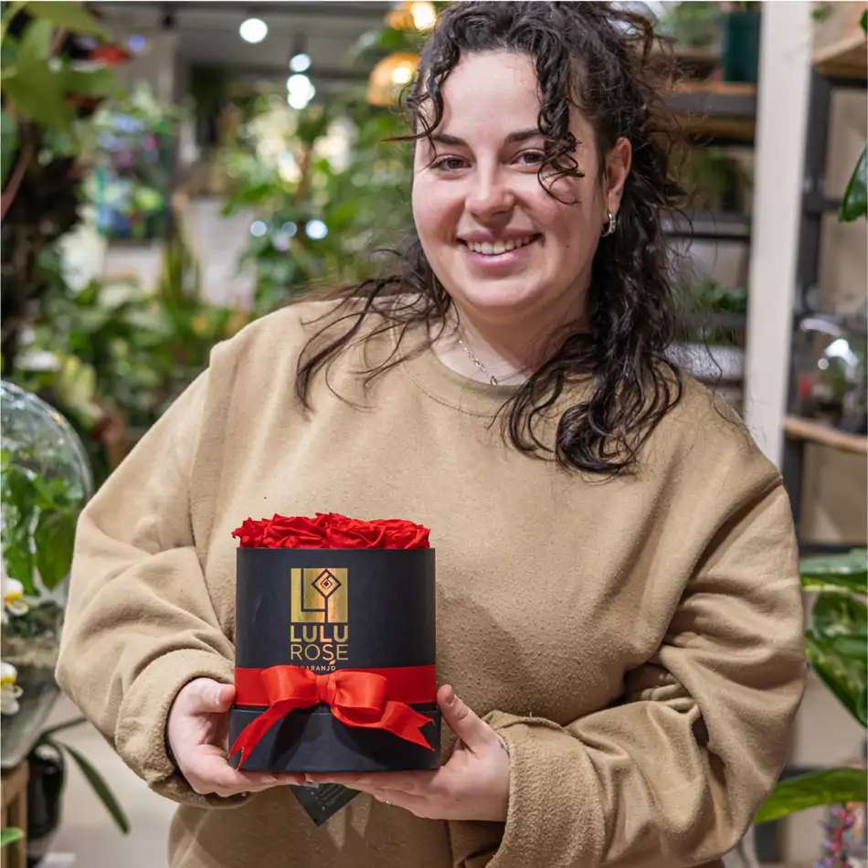 Caja de Rosas Preservadas - Lulu Rose Regalo Elegante