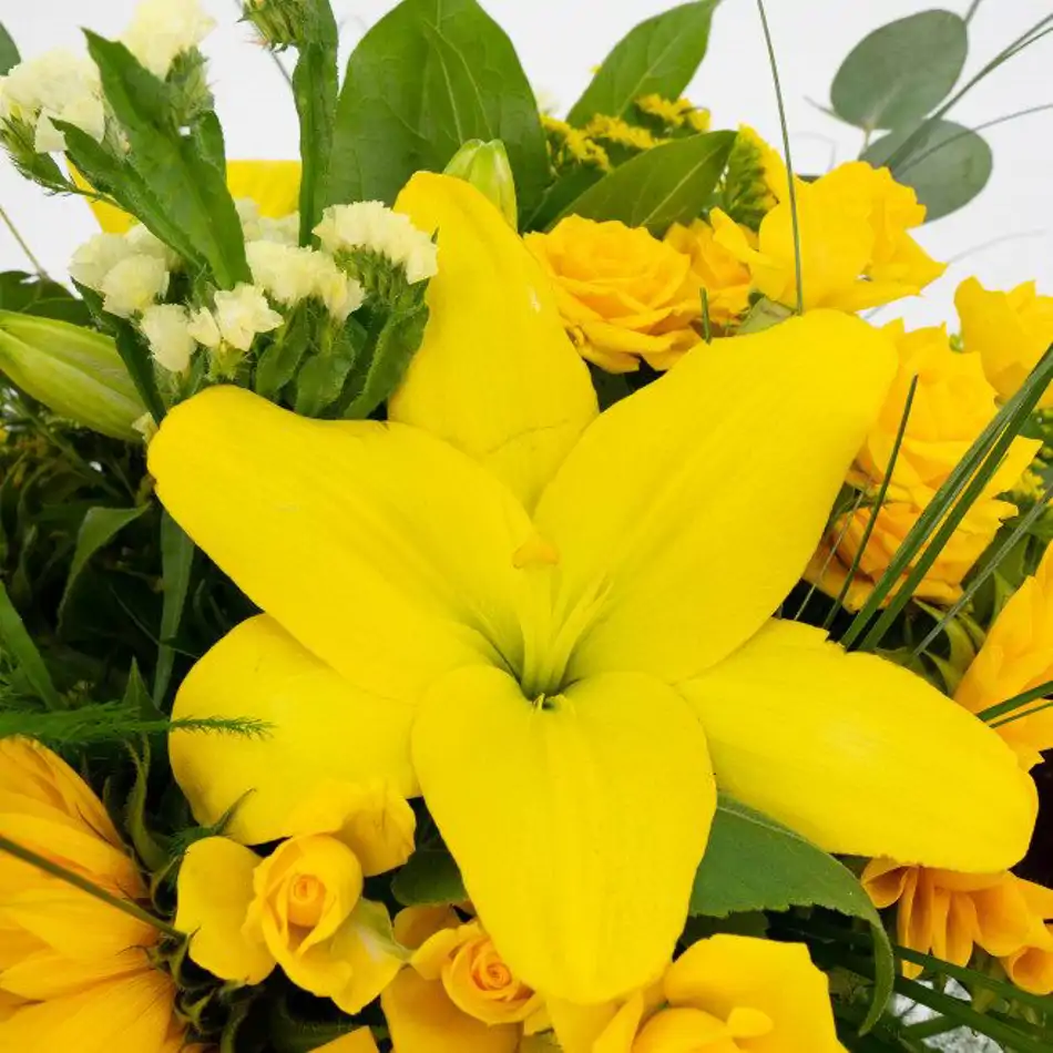 Minijarrón silvestre tonos amarillo