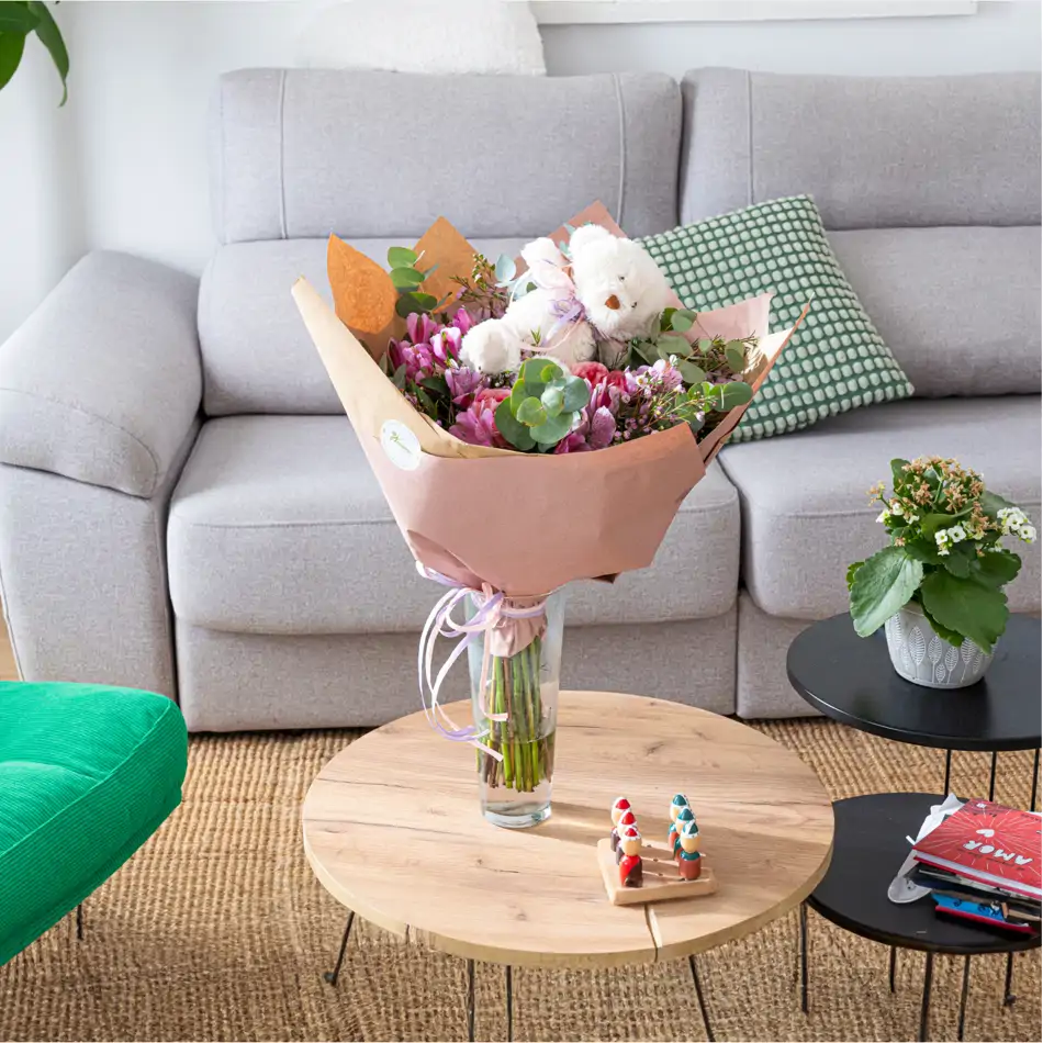 Ram de flor variada amb peluix