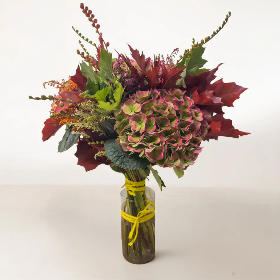 Ramo hortensias otoñal