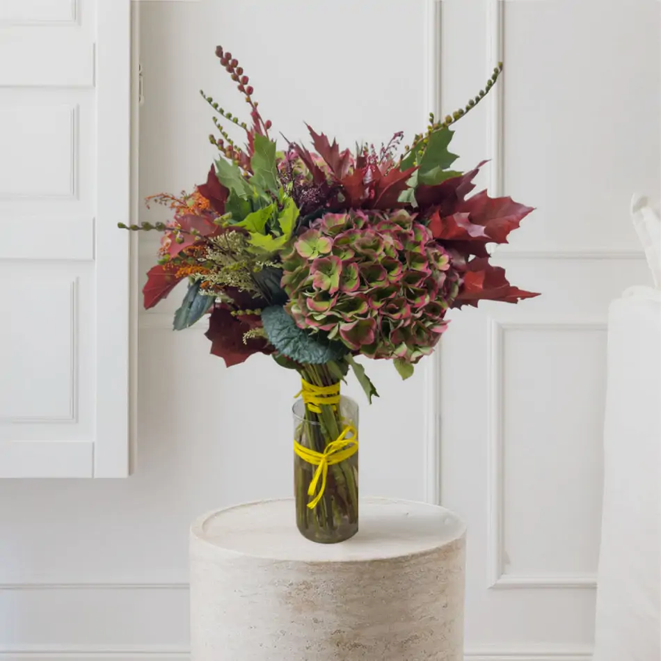 Ramo hortensias otoñal