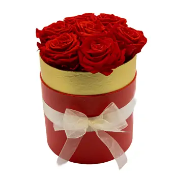 Comprar Caja de rosas preservada pequeña en Barcelona