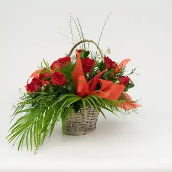 Comprar Cesta de rosas en Barcelona