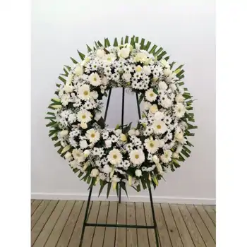 Comprar Corona Anémona en tonos blancos en Barcelona