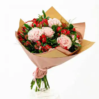 Comprar Ramo de rosas y alstromelia en Barcelona